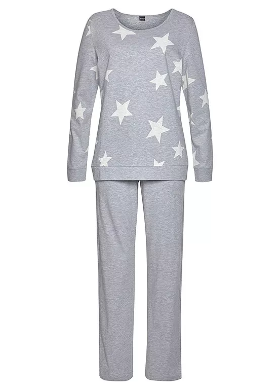 Arizona Pack Of 2 Marl Pyjamas 3 Arizona Pack Of 2 Marl Pyjamas - Image 3