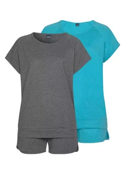 Arizona Pack Of 2 Short Pyjamas -Lascana Outlet Shop Arizona Pack of 2 Short Pyjamas51785103FRSC