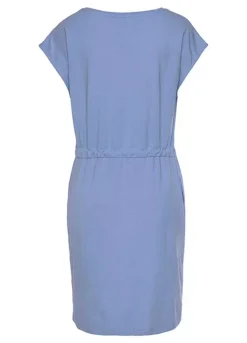 Beach Time Round Neck Jersey Dress -Lascana Outlet Shop Beach Time Round Neck Jersey Dress85143339FRSC W01