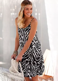 Beachtime Animal Print Beach Dress