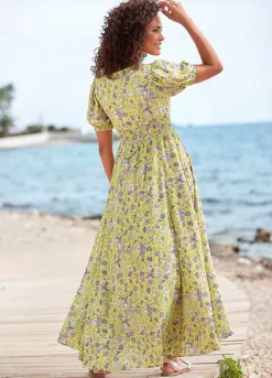 Beachtime Floral Print Maxi Dress 6 Beachtime Floral Print Maxi Dress -Lascana Outlet Shop Beachtime Floral Print Maxi Dress58911704FRSP W01