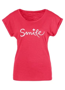 Beachtime Slogan Print T-Shirt -Lascana Outlet Shop Beachtime Slogan Print T Shirt70616051FRSC