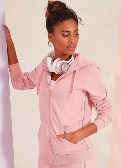 Bench Glitter Stripe Hoodie -Lascana Outlet Shop Bench Glitter Stripe Hoodie96632862FRSP W01