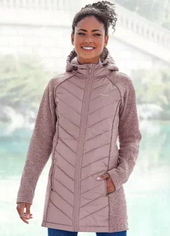 Bench Hooded Long Quilted Jacket