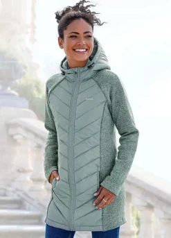 Bench Hooded Long Quilted Jacket -Lascana Outlet Shop Bench Hooded Long Quilted Jacket76525743FRSP
