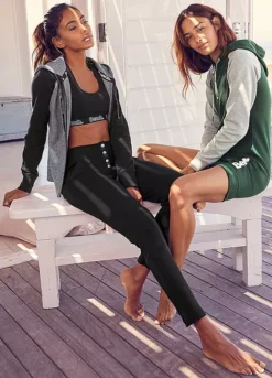 Bench Logo Print Hooded Sweat Jacket -Lascana Outlet Shop Bench Logo Print Hooded Sweat Jacket10506834FRSP W02