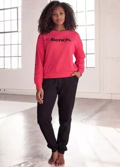 Bench Logo Print Round Neck Sweatshirt -Lascana Outlet Shop Bench Logo Print Round Neck Sweatshirt66601163FRSP W01