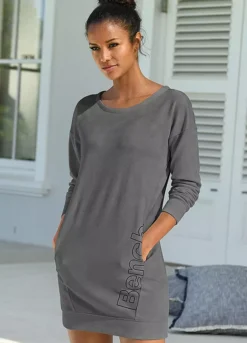 Bench Logo Print Sweatshirt Dress