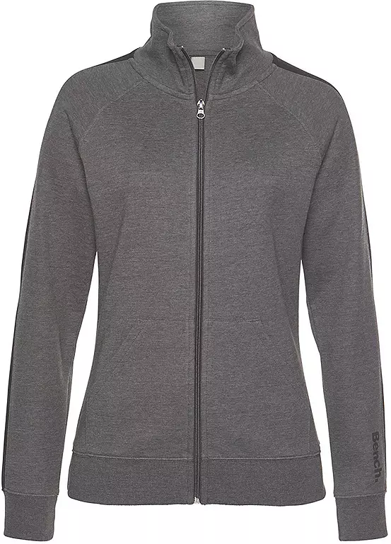 Bench Raglan Sleeve Stripe Sweat Jacket 2 Bench Raglan Sleeve Stripe Sweat Jacket - Image 2