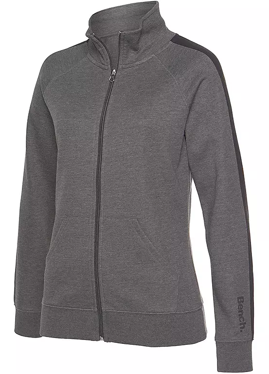 Bench Raglan Sleeve Stripe Sweat Jacket 4 Bench Raglan Sleeve Stripe Sweat Jacket - Image 4