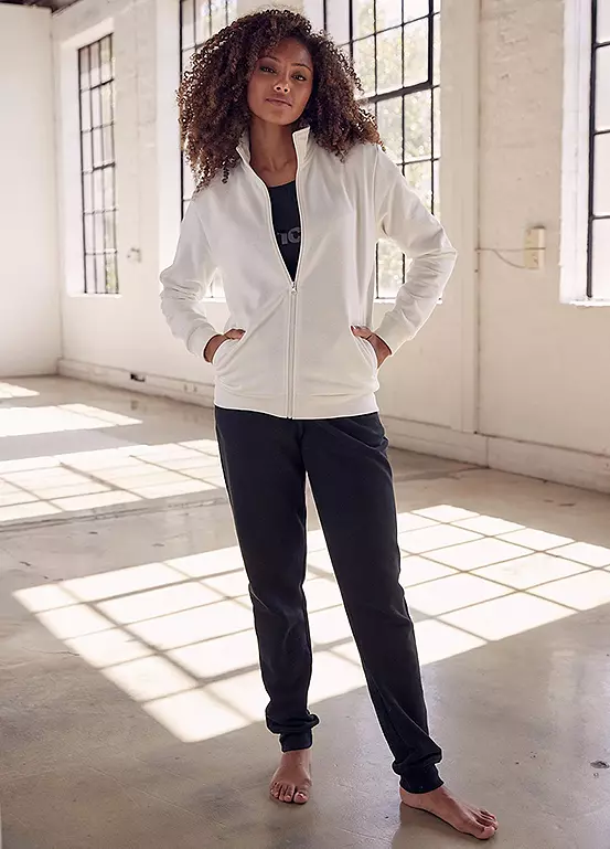 Bench Shiny Back Logo Print Sweat Jacket 5 Bench Shiny Back Logo Print Sweat Jacket - Image 5