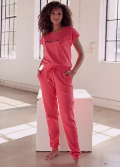 Bench Shiny Logo Print Short Sleeve T-Shirt -Lascana Outlet Shop Bench Shiny Logo Print Short Sleeve T Shirt22877665FRSP W02