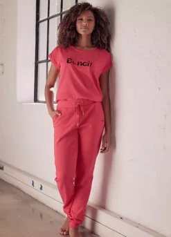 Bench Shiny Logo Print Short Sleeve T-Shirt -Lascana Outlet Shop Bench Shiny Logo Print Short Sleeve T Shirt22877665FRSP W03