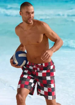 Buffalo Checked Swim Shorts