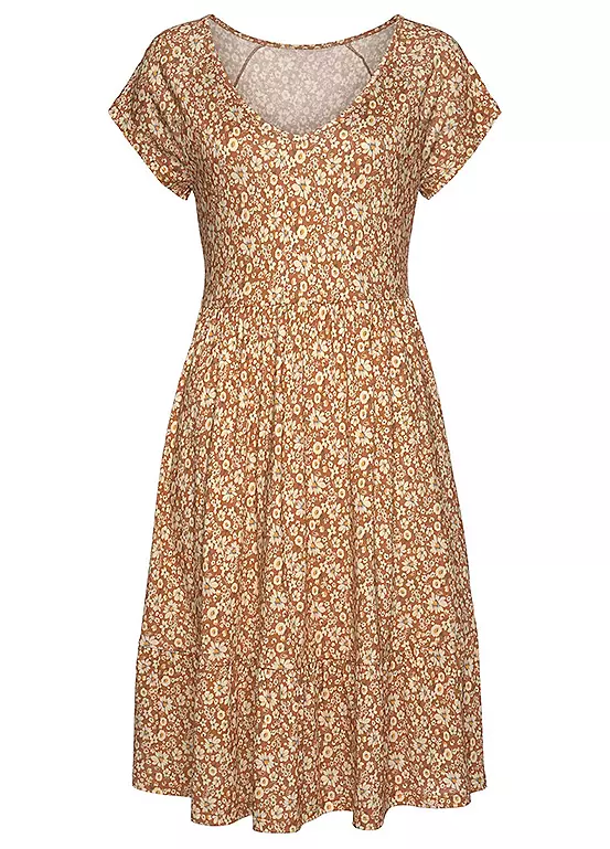 Buffalo Floral Print Jersey Dress 2 Buffalo Floral Print Jersey Dress - Image 2