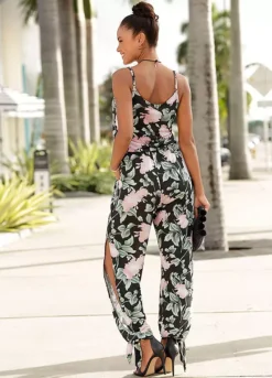 Buffalo Floral Print Jumpsuit -Lascana Outlet Shop Buffalo Floral Print Jumpsuit71212265FRSP W01