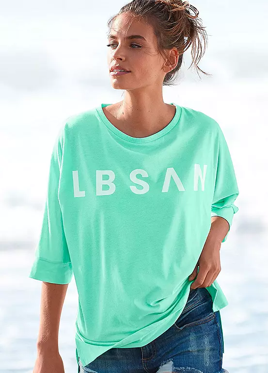 Buffalo Logo Print Oversized Top 1 Buffalo Logo Print Oversized Top