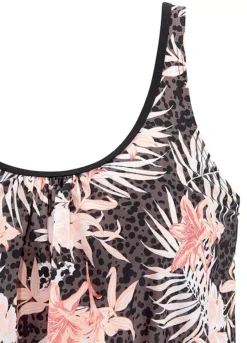 Buffalo Oversized Tropical Print Tankini Set -Lascana Outlet Shop Buffalo Oversized Tropical Print Tankini Set99110265FRSC W01
