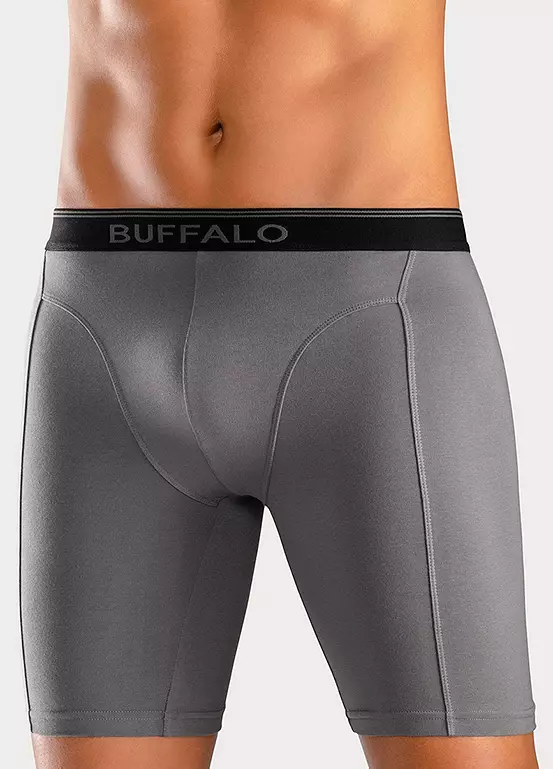 Buffalo Pack Of 3 Long Boxer Shorts 2 Buffalo Pack Of 3 Long Boxer Shorts - Image 2