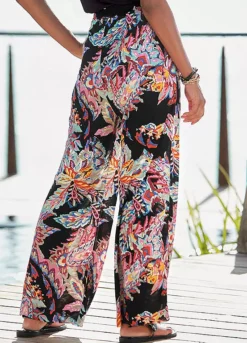 Buffalo Paisley Print Palazzo Pants -Lascana Outlet Shop Buffalo Paisley Print Palazzo Pants34912021FRSP W01