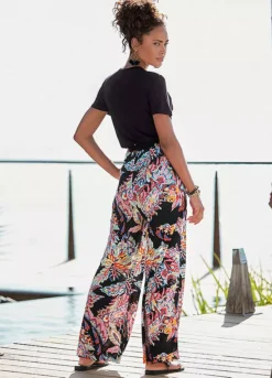 Buffalo Paisley Print Palazzo Pants -Lascana Outlet Shop Buffalo Paisley Print Palazzo Pants34912021FRSP W02