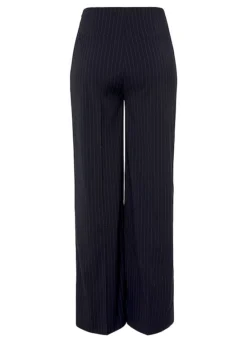 Buffalo Pinstripe Wide Leg Trousers -Lascana Outlet Shop Buffalo Pinstripe Wide Leg Trousers70868869FRSC W01