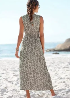 Buffalo Printed Wrap Maxi Dress -Lascana Outlet Shop Buffalo Printed Wrap Maxi Dress44174248FRSP W01
