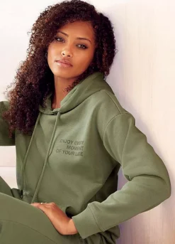 Buffalo Statement Print Hoodie 9 Buffalo Statement Print Hoodie -Lascana Outlet Shop Buffalo Statement Print Hoodie16586964FRSP W03