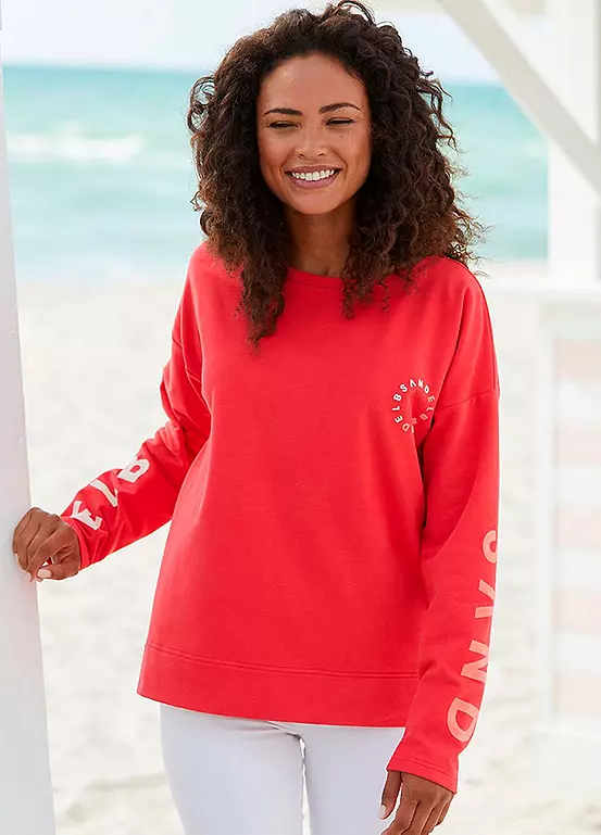 Elbsand Casual Logo Print Sweatshirt 1 Elbsand Casual Logo Print Sweatshirt