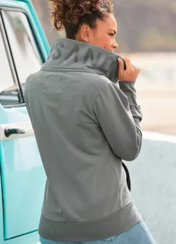 Elbsand High Collar Sweat Jacket -Lascana Outlet Shop Elbsand High Collar Sweat Jacket20952530FRSP W01