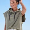 Elbsand Hooded Short Sleeve Sweatshirt