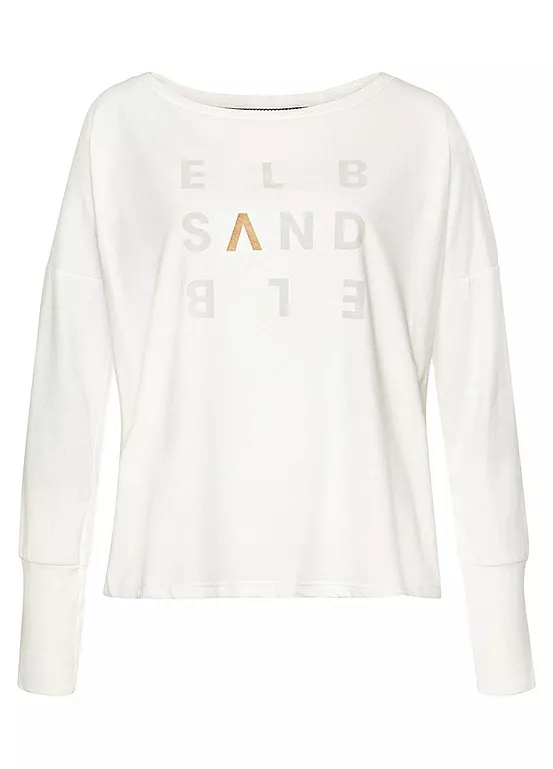 Elbsand Logo Print Long Sleeve Top 2 Elbsand Logo Print Long Sleeve Top - Image 2