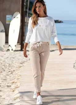 Elbsand Straight Leg Sweatpants 8 Elbsand Straight Leg Sweatpants -Lascana Outlet Shop Elbsand Straight Leg Sweatpants62879148FRSP W02