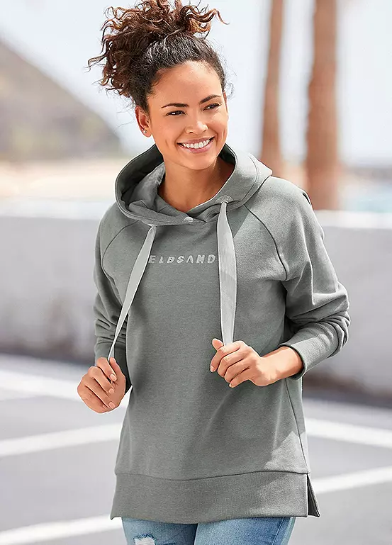 Elbsand ’Svana’ Logo Print Hooded Sweatshirt 1 Elbsand ’Svana’ Logo Print Hooded Sweatshirt