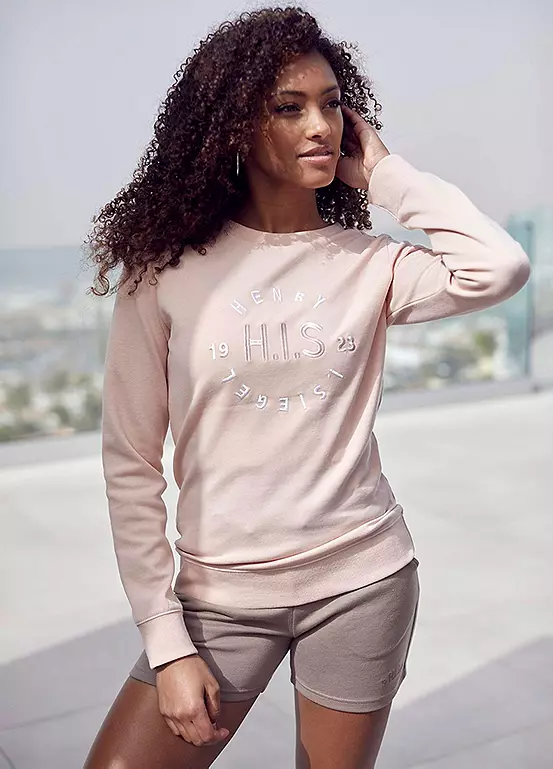 H.I.S Logo Print Sweatshirt 1 H.I.S Logo Print Sweatshirt