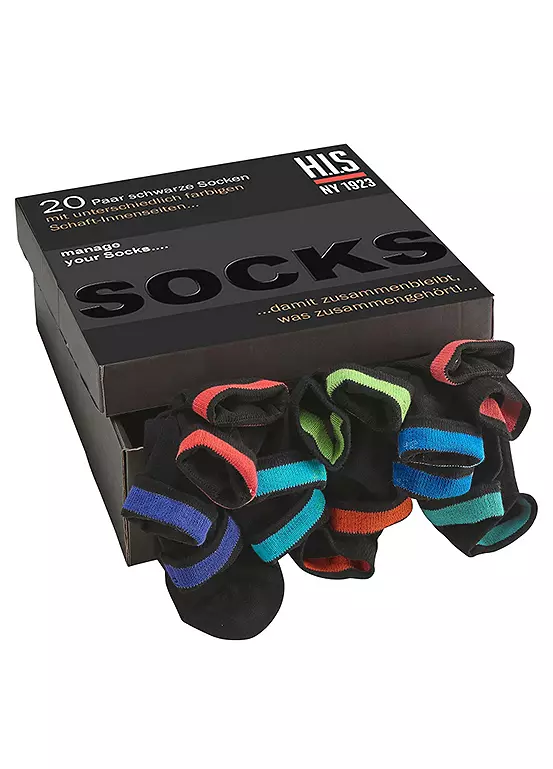 H.I.S Pack Of 20 Socks 2 H.I.S Pack Of 20 Socks - Image 2