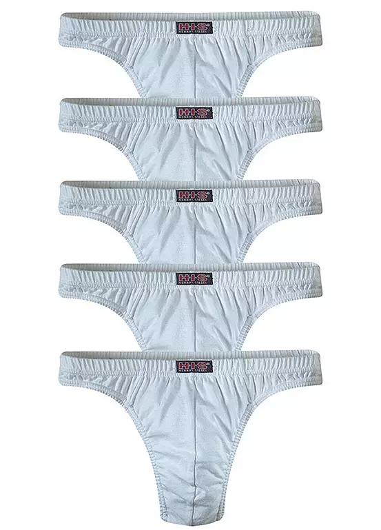 H.I.S Pack Of 5 Thongs 1 H.I.S Pack Of 5 Thongs