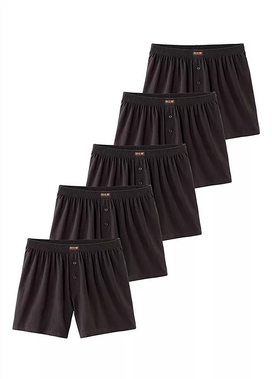 H.I.S Pack Of 5 Wide Boxer Shorts 1 H.I.S Pack Of 5 Wide Boxer Shorts