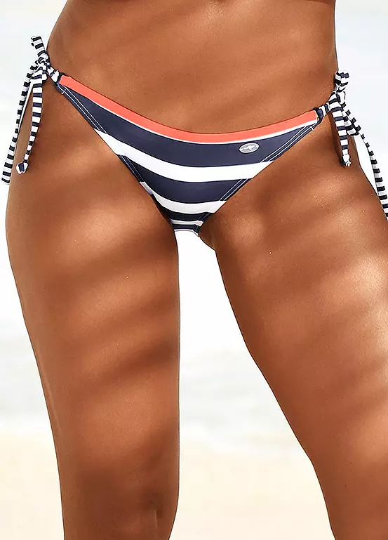 KangaROOS Block Stripe Brazilian Style Bikini Briefs 1 KangaROOS Block Stripe Brazilian Style Bikini Briefs