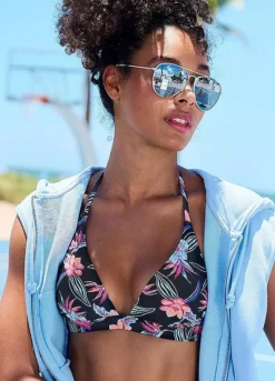 KangaROOS Floral Triangle Bikini Top