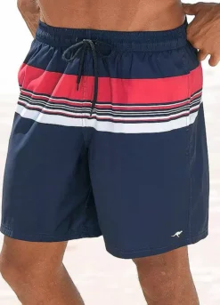 KangaROOS Striped Long Swimming Shorts -Lascana Outlet Shop KangaROOS Striped Long Swimming Shorts771592FRSP W01