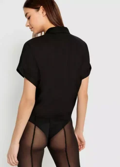 LSCN BY LASCANA Short Sleeve Knot Detail Blouse -Lascana Outlet Shop LSCN BY LASCANA Short Sleeve Knot Detail Blouse76264348FRSP W01