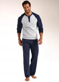 Le Jogger Pack Of 2 Raglan Sleeve Long Pyjamas