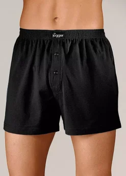 Le Jogger Pack Of 4 Button Fly Boxers -Lascana Outlet Shop Le Jogger Pack of 4 Button Fly Boxers209696FRSP W01