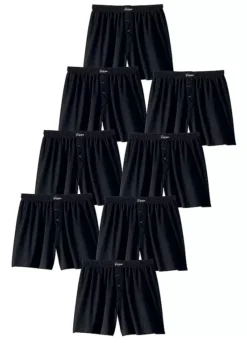 Le Jogger Pack Of 8 Button Fly Boxers