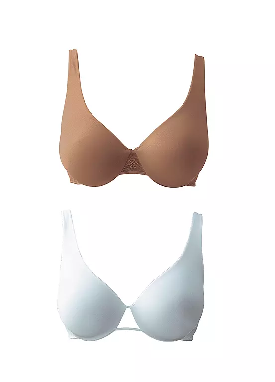 Nuance Pack Of 2 Underwired T-Shirt Bras 1 Nuance Pack Of 2 Underwired T-Shirt Bras