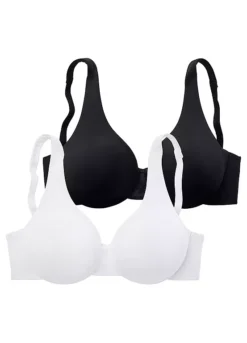 Nuance Pack Of 2 Underwired T-Shirt Bras 8 Nuance Pack Of 2 Underwired T-Shirt Bras -Lascana Outlet Shop Nuance Pack of 2 Underwired T Shirt Bras794644FRSC