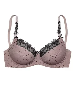 Nuance Underwired Embroidered Trim Bra -Lascana Outlet Shop Nuance Underwired Embroidered Trim Bra399850FRSC