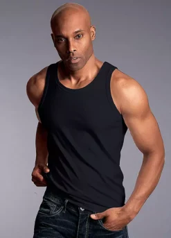 Pack Of 3 Round Neck Vests -Lascana Outlet Shop Pack of 3 Round Neck Vests810403FRSP W01