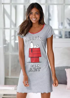 Peanuts Snoopy Print Nightshirt